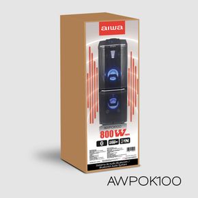 Sistema de Audio Aiwa Bluetooth 800W AWPOK100