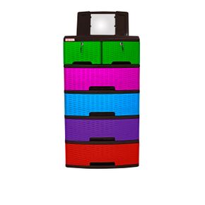 Gavetero Vanity Plastimas con Llavin - Rattan - Combinado