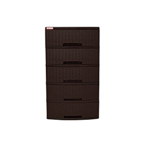 Gavetero Clasico Plastimas - 5N - Rattan - Cafe