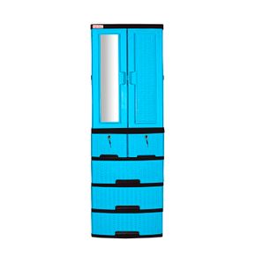 Armario Forte Plastimas - 4N Rattan C/Llavin - Azul Eléctrico