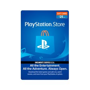 Tarjeta de contenido PlayStation Network de $25