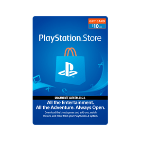Tarjeta de contenido PlayStation Network de $10