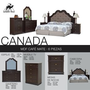 Recamara Sinai Canada de 6 piezas