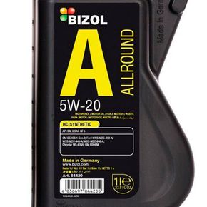 Aceite para Motor Bizol Liviano 5W20 Allround Hc Sintetico 1L