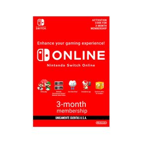 Tarjeta de contenido Nintendo eShop de 3 meses