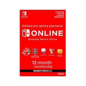 Tarjeta de contenido Nintendo eShop de 12 meses