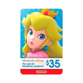 Tarjeta de contenido Nintendo eShop de $35 Dolares