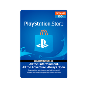 Tarjeta de contenido Playstation de $100 dolares