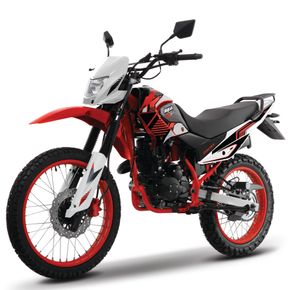 Moto Doble Proposito DM150 Italika Rojo/Negro 2024
