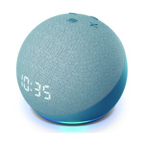 Echo Dot 4ta Generación Altavoz Inteligente con Alexa Azul con Reloj