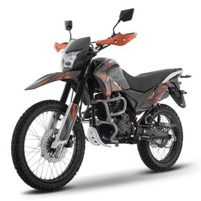 Moto Doble Proposito Italika DM250 Negro/Naranja