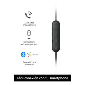 Audífonos Inalámbricos Sony Negro WI-C100/BZ