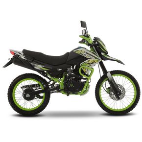 Moto Doble Proposito Italika DM200 Verde/Negro 2023