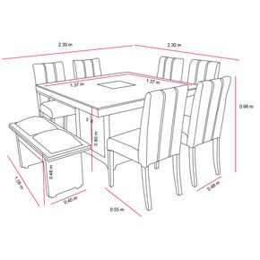 Comedor Maden Roma de 8 piezas