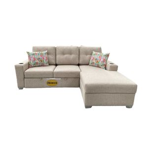 Sofa Cama Tipo L Con Descansador