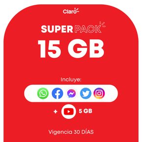Superpack Claro 30 Dias Q.110