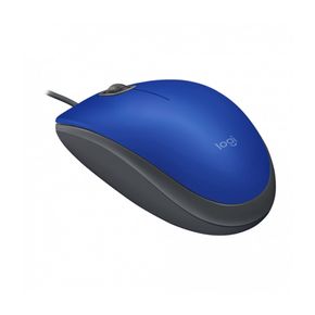 Mouse alámbrico Logitech Azul M110