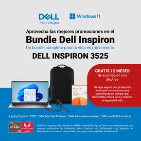 Laptop Dell 15" Inspire 3525 Ryzen 5 8GB Ram 512GB SSD