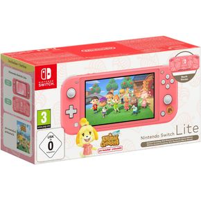 Nintendo Switch Lite Animal Crossing Coral