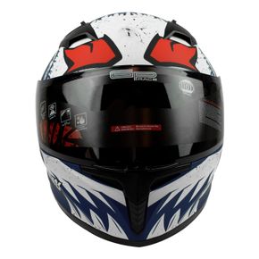 Casco Italika Integral Skull Blanco/Azul Talla L