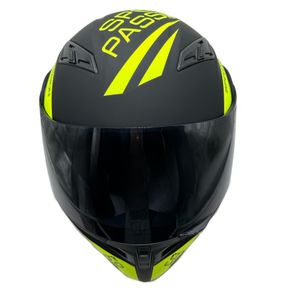 Casco Italika Abat 69 LED Verde/Negro Talla M