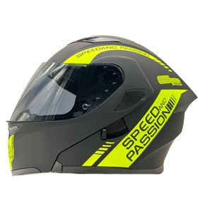 Casco Italika Abat 69 LED Verde/Negro Talla M