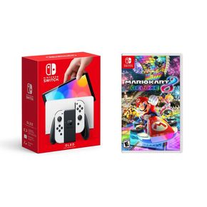 Nintendo Switch Oled Blanco Mario Kart 8 Deluxe Bundle