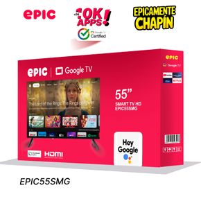 Televisor Smart Epic de 55 pulgadas EPIC55SMG