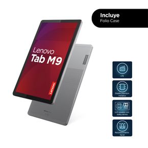 Lenovo Tab M9 4G LTE, 9" HD, MediaTek Helio G80, 4GB, 128GB + Folio Case + Film