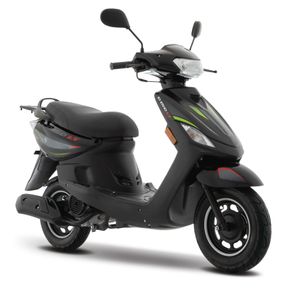 Motoneta D150 Italika Negra Con Franjas Multicolor