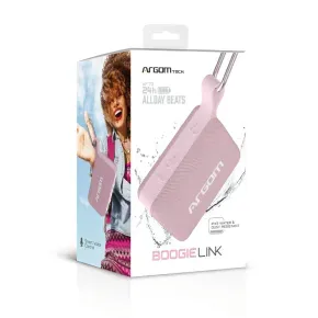 Bocina Portátil Argom Boogielink Rosada ARG-SP-3110PK