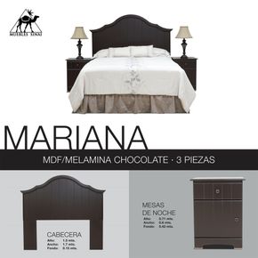 Recamara Sinai Mariana Queen Size 3 piezas